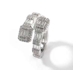 Joyería Vidhi de Lujo, Plata de Ley 925 Sólida, Chapada en Oro, Diamante de Laboratorio con Corte Brillante, Engaste en Canal Vintage, Unisex, VVS - Product Image 1