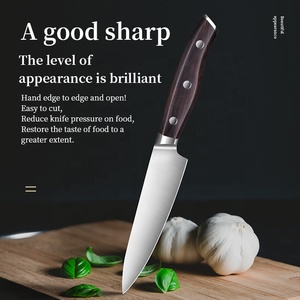 มีดสแตนเลสอเนกประสงค์สำหรับเชฟมีดทำครัวใบมีดคมบริการ OEM ผลิตตามสั่ง - Product Image 4