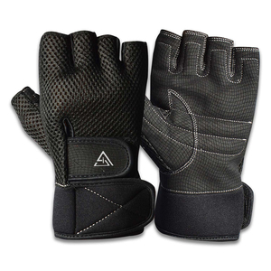 Guantes de Gimnasio de Cuero Personalizados para Hombre, Guantes de Entrenamiento de Medio Dedo, Ligeros, Transpirables y Duraderos, Guantes de Levantamiento de Pesas - Product Image 1