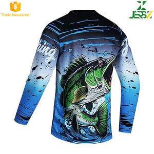 Camiseta de pesca de manga larga unisex, Camiseta estampada de secado rápido transpirable y ligera, tela de refrigeración UPF 50 - Product Image 2