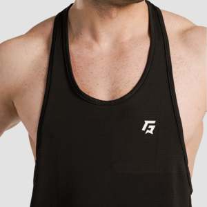 Camiseta sin mangas negra para hombre - Product Image 5