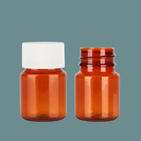 Botol Obat PET Silinder Mini 20ml Berkualitas Tinggi Laris Manis, Tutup Ulir, Bersertifikat ISO 9001, Dapat Disesuaikan, Merek Pavico