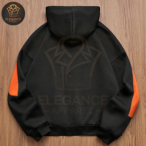 Sweats à capuche pour hommes sur mesure OEM/ODM, vêtements de sport décontractés, streetwear, vente en gros, manches longues, blocs de couleur, broderie, écologiques - Product Image 2