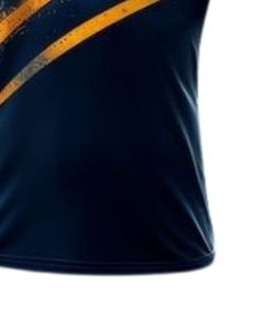 เสื้อยืดกีฬาผู้ชายสีน้ำเงินกรมท่าและสีเหลือง พรีเมียม แขนสั้น คอกลม ระบายอากาศได้ดี เหมาะสำหรับออกกำลังกายและเล่นกีฬา - Product Image 6