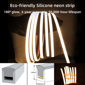 Tùy Chỉnh Side Uốn Cong <span class=keywords><strong>LED</strong></span> Neon Dải Ánh Sáng 24V Linh Hoạt Silicone Neon Ống Dây IP67 Không Thấm Nước 0606 0808Mm 3000K 4000K 6500K <span class=keywords><strong>Rgbw</strong></span> - Product Image 3