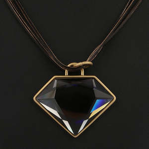 Women's Fancy Chain <b>Locket</b> - Black - Product Image 1
