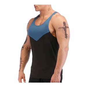Débardeur d'été pour homme en silicone respirant imprimé, pour la course, le sport, décontracté, antistatique, streetwear, tricoté - Product Image 1
