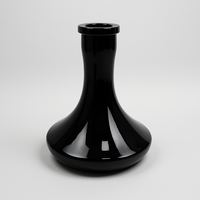 Kit Chicha Moderne en Acier Inoxydable Noir avec Tuyau en Silicone et Bol – Ensemble Complet pour Narguilé