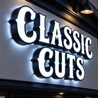 Lettres en relief 3D personnalisées à LED avec éclairage frontal, logo d'entreprise lumineux pour enseigne extérieure de magasin, bâtiment, publicité