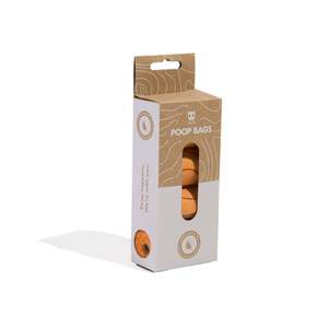 Bolsas Biodegradables para Desechos de Perros 2.0-COMPOSTABILI, Ecológicas, Caja de Recarga (con 4 Rollos), Dispensador de Bolsas para Excrementos de Perro Simple de Cuero - Product Image 1