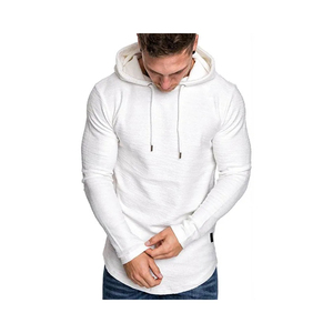 Pakistan Manufactured Men's Summer Fitness Gym Hoodie Polyester/Cotton Breathable Workout Wear for Body Building - Product Image 1