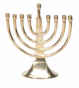 Antique copper menorah candle holder classic shape Christmas decoration wedding centerpiece candle <b>stick</b> holder home table top - Product Image 6