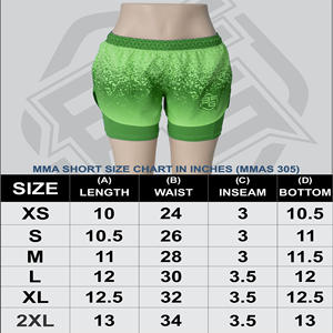 Short confort 2 en 1 GYM & MMA grappin pour femmes NO GI Training Jogging & Running Fabric Lightweight Sublimation Printed - Product Image 6