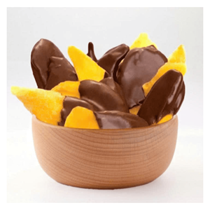 Dried Mango Coated In Chocolate made from selected mango fruit material for confectionery treats and gifting from Vietnam - Product Image 5