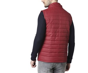 Gilet matelassé pour homme en matériau durable au tarif de gros Gilet matelassé pour homme anti-rides respirant sur mesure de qualité supérieure - Product Image 2
