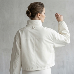 Veste coupe-vent légère pour homme à col montant, fermeture éclair intégrale, décontractée, pour sports de plein air, avec poignets élastiques - Product Image 2