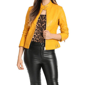 Chaqueta de cuero para mujer de alta calidad, diseño moderno, ajuste cómodo, ropa de invierno de última moda. - Product Image 4