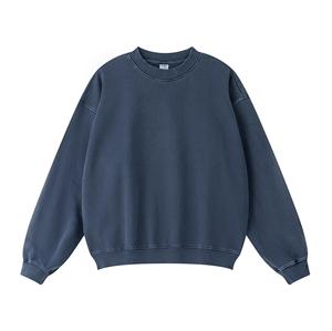 Sudaderas con capucha de las mujeres sudadera de las mujeres de gran tamaño Loose Fit Pullover Vintage Acid Wash Crew Neck Sudaderas Streetwear - Product Image 4
