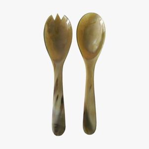 Cubiertos de servidor de ensalada Super 2024 de alta calidad, cuerno de Búfalo con juego de servidor de ensalada de alta calidad para vajilla en vajilla de mesa - Product Image 2