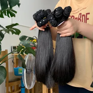 [SET MINI] Parece cabelo humano vietnamita grosso, cru 10 "12" 14 "Natural Straight para mulheres negras