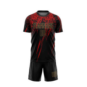 Maillots de football à séchage rapide avec logo personnalisé, entièrement imprimés en sublimation, shorts d'uniforme d'équipe de football unisexe France - Product Image 2
