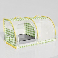 Cage de transport pour chien sur siège arrière OEM/ODM personnalisée avec bac à litière, en tissu Oxford imperméable