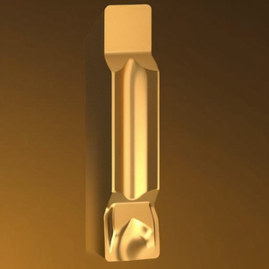 Inserto de Torneado Indexable ISO LCMR 031602-CMT8330 de 6 mm de Ancho con Recubrimiento PVD Dorado, Paquete de 10 - Product Image 3