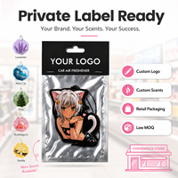Pendentif de voiture JDM Anime imprimé sur mesure, désodorisant longue durée avec boîte de présentation pour la distribution en magasin