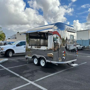 รถเทรลเลอร์ขายอาหารเคลื่อนที่ได้สำหรับร้านกาแฟร้านพิซซ่าร้อนสำหรับร้านอาหารเบเกอรี่ใหม่ส่งตรงจากโรงงาน - Product Image 4