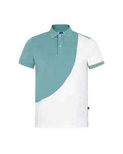 T-shirt d'affaires d'été à manches courtes polo pour hommes revers loisirs couleur unie broderie de mode T-shirt - Product Image 6