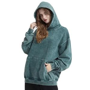 Sweats à capuche personnalisés OEM de haute qualité avec couleurs personnalisées et logo Sweats à capuche délavés à l'acide nouvelle arrivage - Product Image 1