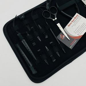 ชุดอุปกรณ์ต่อผมสแตนเลสอย่างยั่งยืนคีมหนีบสีดำด้านปรับแต่งโลโก้ได้ตามต้องการ - Product Image 2