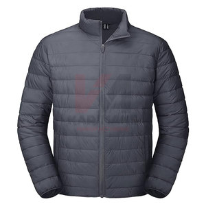 Chaqueta acolchada con aislamiento para hombre al por mayor abrigo de invierno ligero a prueba de viento repelente al agua nailon transpirable poliéster suave - Product Image 1