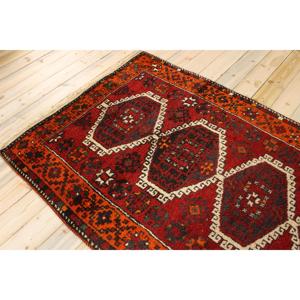 พรมขนาด 4.3x8.7 ฟุต, พรมวินเทจตุรกี, พรมสีแดงสไตล์ตะวันตกเฉียงใต้ - Product Image 4