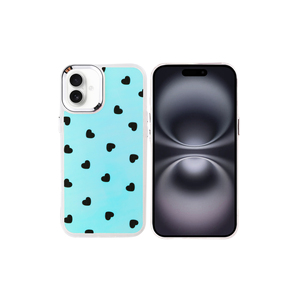 Funda de Cuero de Lujo Netzy para iPhone 16 Plus, Diseño de Airbag de Alta Resistencia a Impactos, Funda Protectora de Silicona con Patrón de Corazón Safa Hadra - Product Image 1