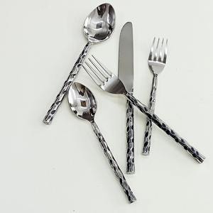 Juego de cubertería con mango de diseño redondo personalizado, juego de cubiertos de metal decorativo de diseño único, excelente precio barato - Product Image 6