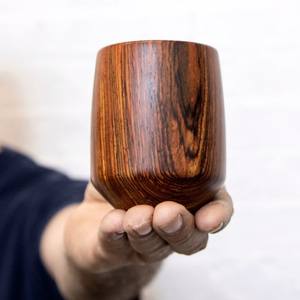 PERIODS Natural Wood Tea Cup Wooden for Wine Coffee Water Hot Cold Drinks Drinking <b>Mug</b>, Japanese Style Wood Tea - Product Image 3