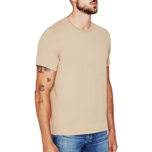 เสื้อยืดคอกลมทรงเข้ารูปผ้ายืดลายริบสำหรับผู้ชาย - Product Image 6