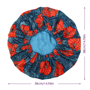 Bonnet en satin durable pour tresses et torsades, motif uni, ajustement réglable, 100 % polyester, protection et douceur pour le sommeil nocturne - Product Image 1