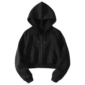 Women's Eco-friendly Nonwoven Hooded Winter <b>Clothing</b> Comfortable Customized Wholesale Sportswear Oversized Zipper Plain Print - Product Image 1