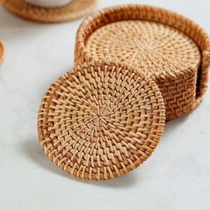 Tapis de table créatif Fringe Home Decoration Handmade Wicker Large Table Round Coaster Sets de table du fabricant indien - Product Image 4