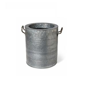 Superbe en Pots de Jardinière Finis Galvanisés Antiques Ensemble de 3 Pots de Fleurs et Jardinières avec Fer Métallique et Design Classique - Product Image 2