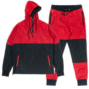 Conjunto Deportivo de Nylon Estampado para Hombre, Estilo Urbano, de Otoño, con Colores y Logotipo Personalizables, Secado Rápido, Comodidad Media - Product Image 1