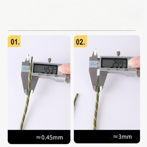 Lacets de chaussures en polyester à pois et à rayures en spirale pour bottes Martin, chaussures de sport d'extérieur, bottes, lacets de remplacement - Product Image 3