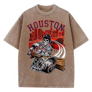 เสื้อยืดแนววินเทจของผู้หญิงเสื้อยืดแนวพังค์ย้อนยุคแนวสตรีทฮิปฮอปผ้าฝ้ายลำลองแขนสั้นเสื้อทีเชิ้ตซักกรด - Product Image 2