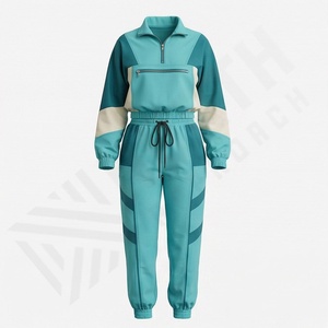 Conjunto Deportivo de Dos Piezas con Logotipo Personalizado, Ropa Deportiva Informal de Moda, Conjunto de Chándal de Poliéster para Mujer, Ropa Deportiva para Correr - Product Image 1