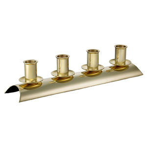 Iron & Wood Tea Light Candle holder <b>Candelabra</b> - Product Image 3