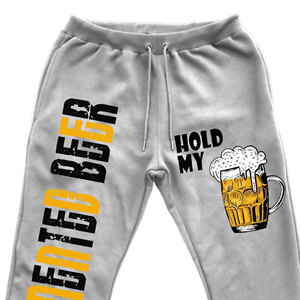 Men's Pants Washed <b>Jogger</b> Oversized <b>Stacked</b> Baggy Trousers Customized Logo Printed Casual Lightweight High Street Flared Loose - Product Image 3
