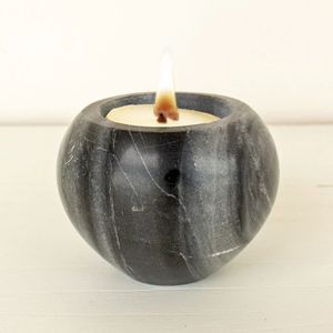 Homes <b>Marble</b> Elongated Concave Tealight <b>Candle</b> for Home Decoration Religious Product Christian Decor Uses Room Enlighten <b>Candle</b> - Product Image 1