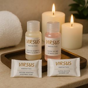 Kit di servizi per Hotel di lusso prodotti monodose 200 Shampoo cuffia per sapone doccia per B & B agriturismi incentrati sull'igiene - Product Image 3